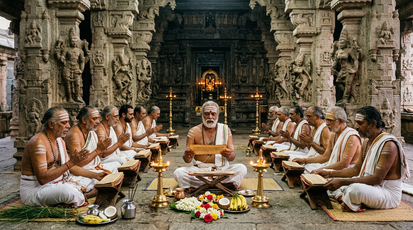 Vedic Pundits Chanting Krishna Yajur Veda